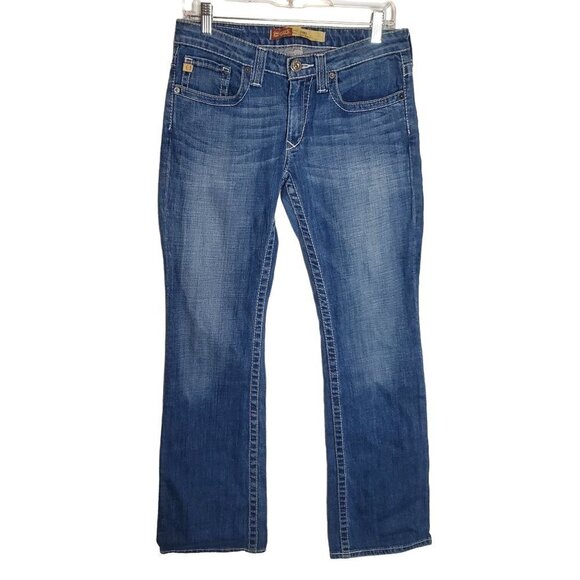 Big Star 28 Remy Bootcut Jeans lowrise Cotton Blend‎ Midrise - Picture 2 of 11